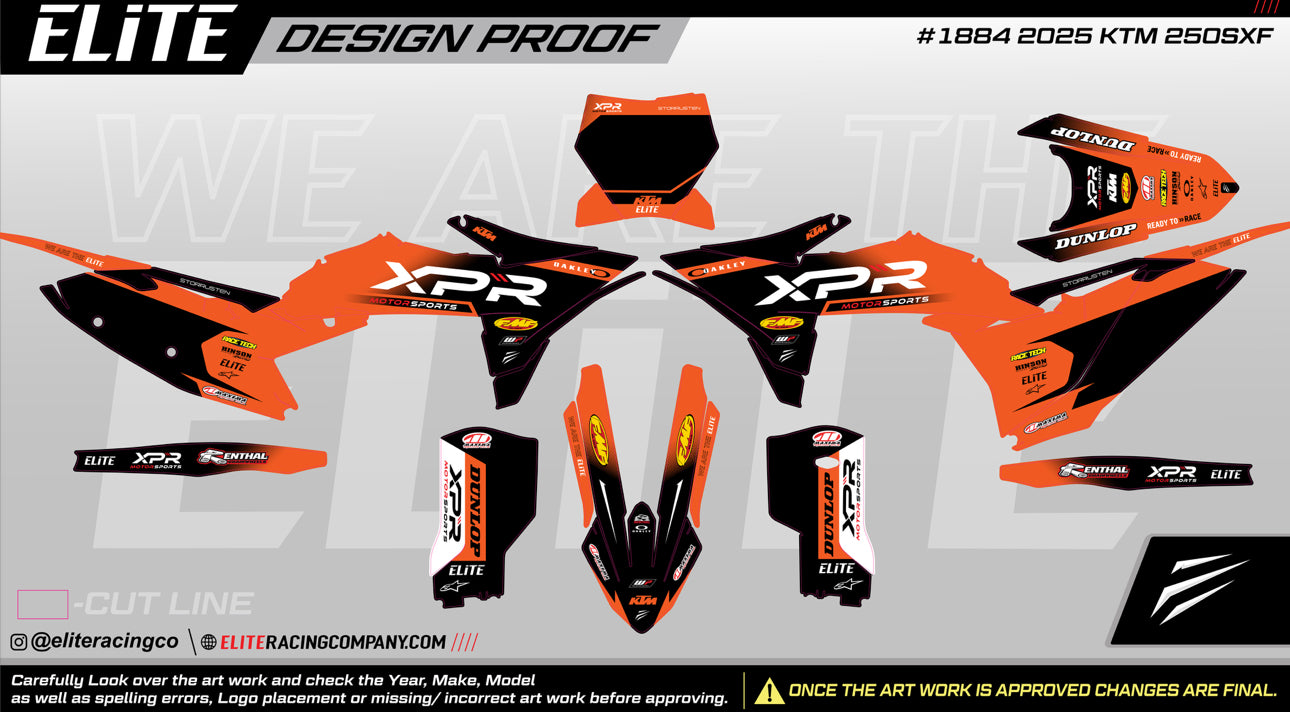 “XPR" KTM graphics
