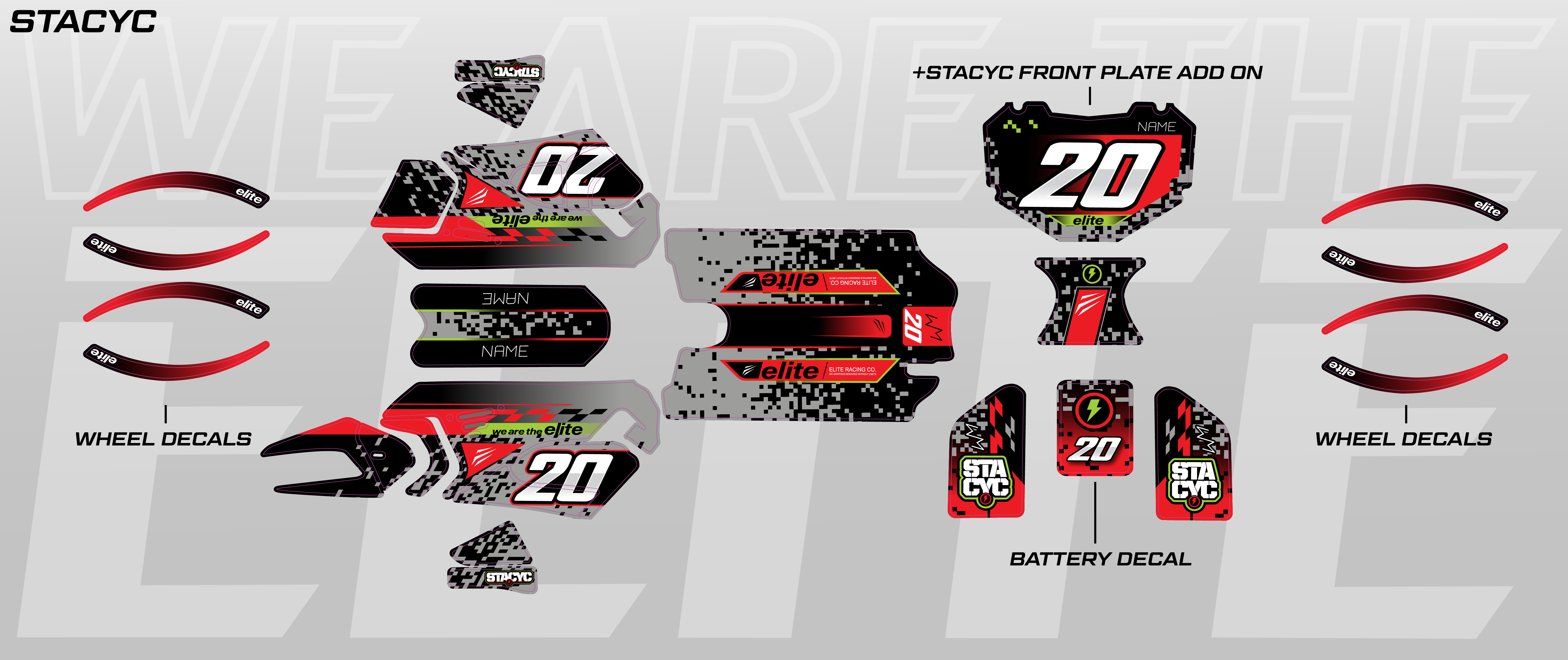 PIXLES Stacyc Full Graphics kit