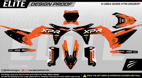 “XPR" KTM graphics