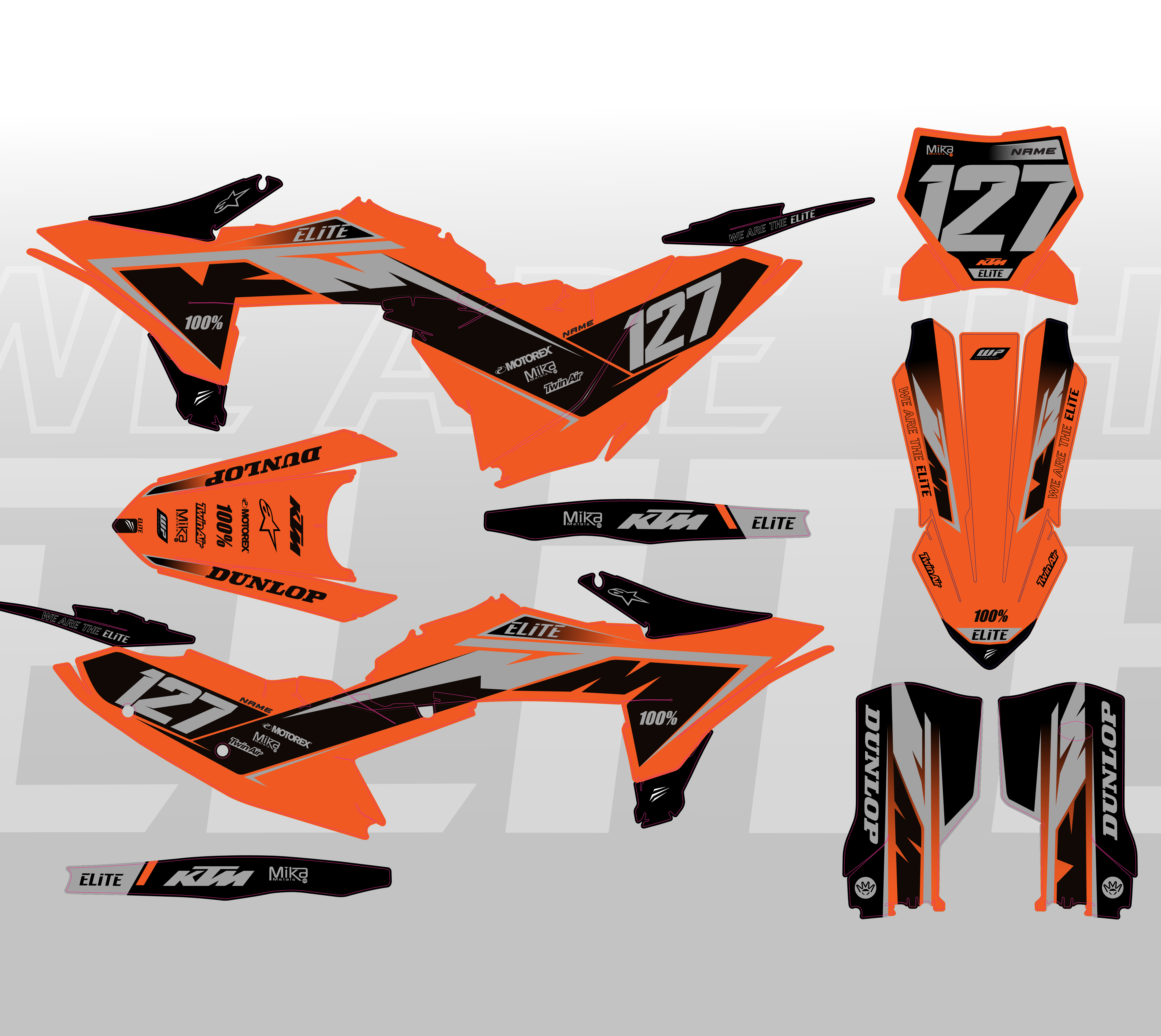 "SPEAR" KTM graphics