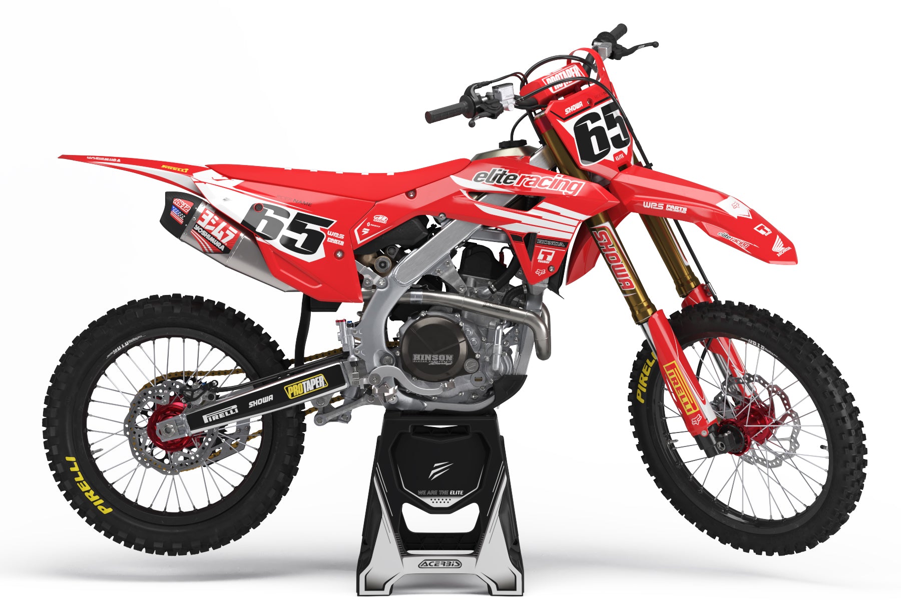 "Wing Man" Red Honda Graphics